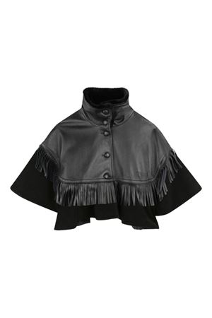 black leather jacket CHLOÉ KIDS | C2066909B